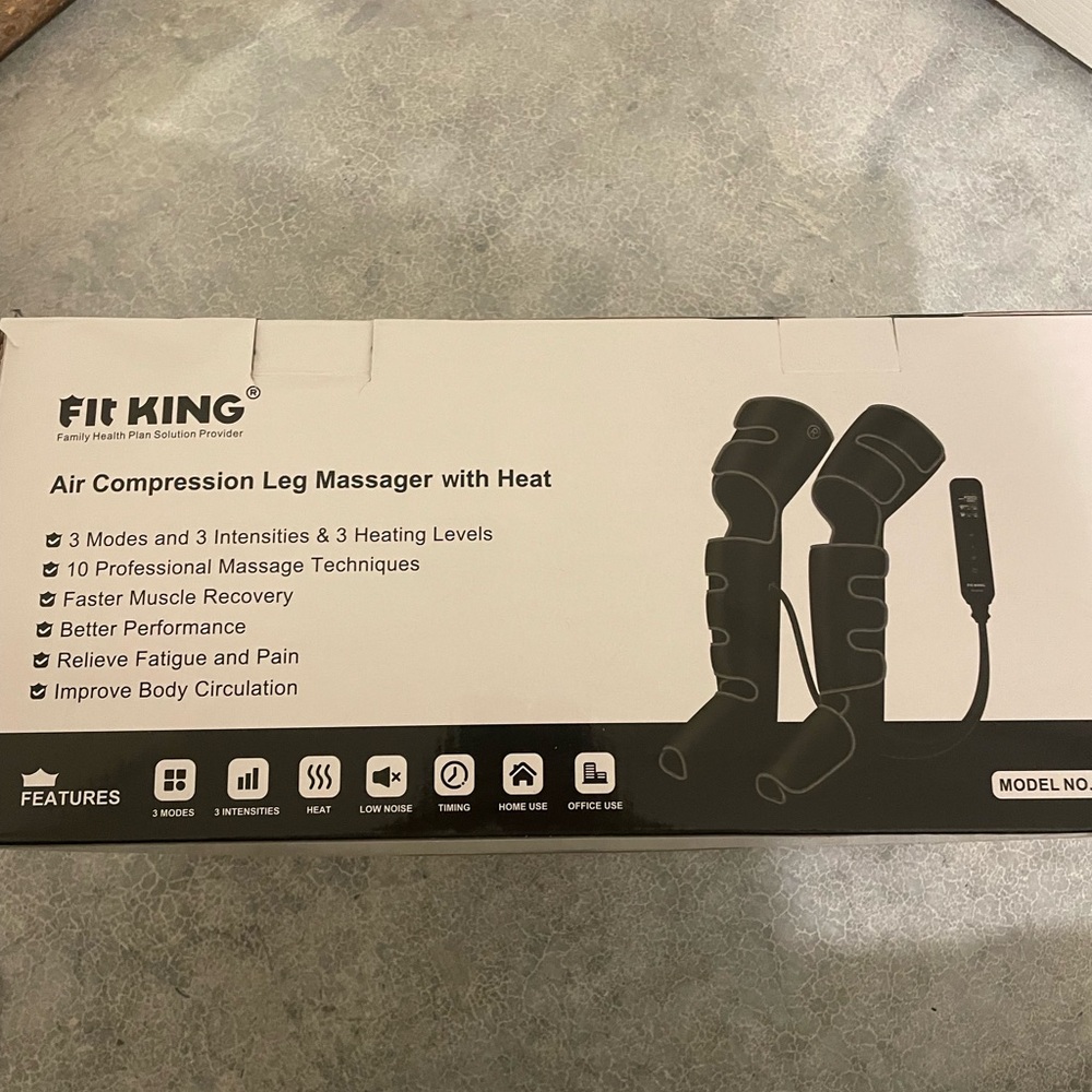 FIT KING Air Compression Leg Massager with Heat